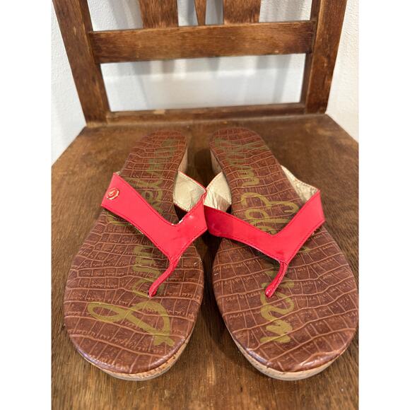 Sam Edelman Shoes - Sam Edelman Tonya Red flip flop